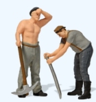 Preiser 44943 - G - Gleisbauarbeiter mit Spitzhacke, Ep. II-III
